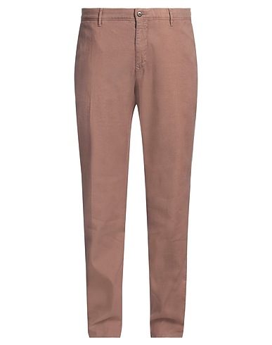 INCOTEX Casual pants Camel 52% Linen, 47% Cotton, 1% Elastane