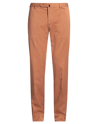 INCOTEX Casual pants Brown 95% Cotton, 3% Silk, 2% Elastane