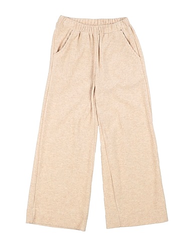 LALALÙ Casual pants Beige 40% Cotton, 40% Acrylic, 20% Polyester