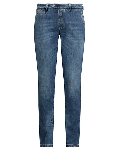 TELERIA ZED Denim trousers Blue 98% Cotton, 2% Elastane