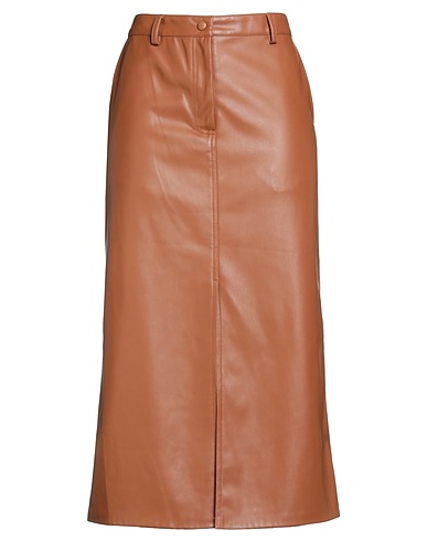 OTTOD'AME Jupe mi-longue Cuir 100% Polyuréthane, Polyester