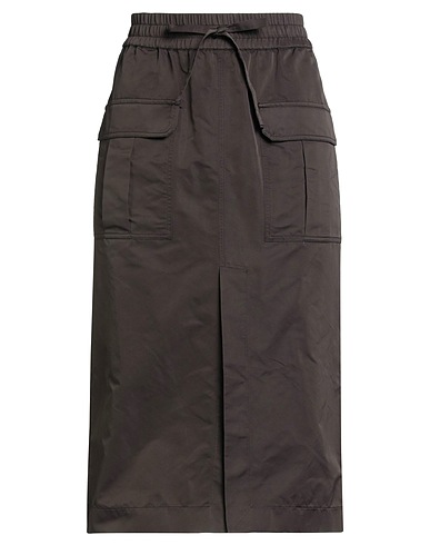 P.A.R.O.S.H. Midi skirt Dark brown 100% Polyester