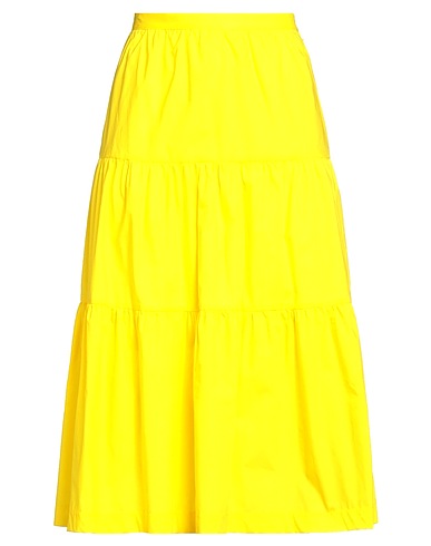PATRIZIA PEPE Midi skirt Yellow 100% Cotton