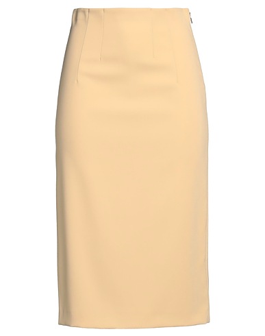 PATRIZIA PEPE Gonna midi Beige 97% Poliestere, 3% Elastan