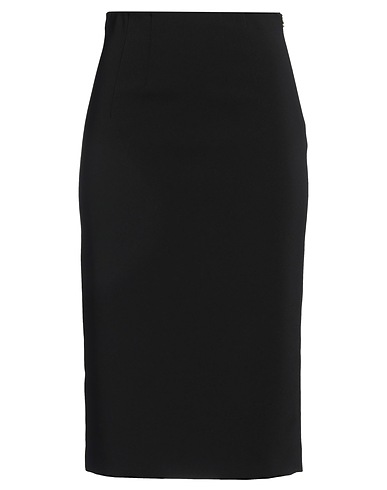 PATRIZIA PEPE Gonna midi Nero 97% Poliestere, 3% Elastan