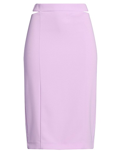 PATRIZIA PEPE Midi skirt LILLA 89% Polyester, 11% Elastane