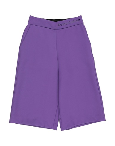 NUNZIA CORINNA Pantalone Viola 89% Poliestere, 11% Elastan