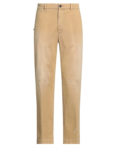 GRIFONI Casual trouser Sand 98% Cotton, 2% Elastane