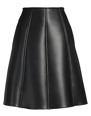 N°21 Midi skirt Black 52% Polyester, 46% Cotton, 2% Elastane