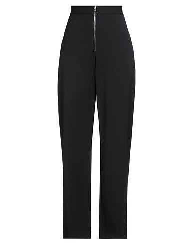 MSGM Pantalone Nero 53% Poliestere, 43% Lana Vergine, 4% Elastan