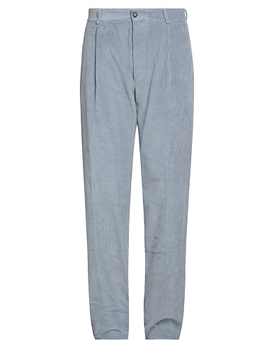 DOPPIAA Casual pants Pastel blue 100% Cotton