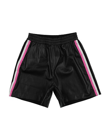 MONNALISA Shorts & Bermuda Nero 100% Poliestere, Resina poliuretanica