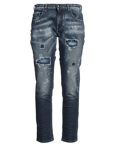 JACOB COHЁN Denim pants Blue 98% Cotton, 2% Elastane