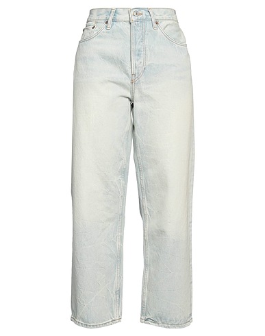 RE/DONE Denim trousers Blue 65% Polyester, 35% Cotton