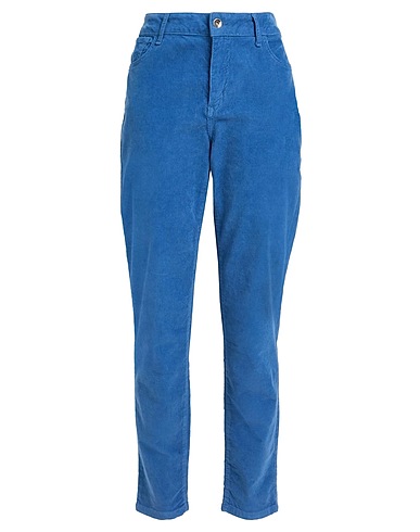 DIANA GALLESI Casual trouser Blue 98% Cotton, 2% Elastane