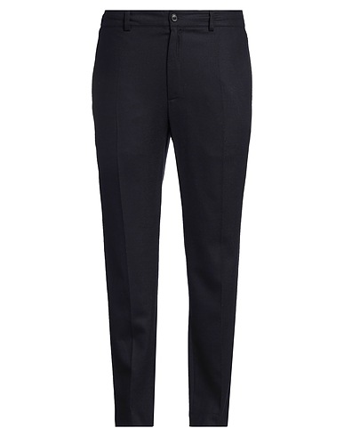 GRIFONI Casual trouser Navy blue 98% Virgin Wool, 2% Elastane