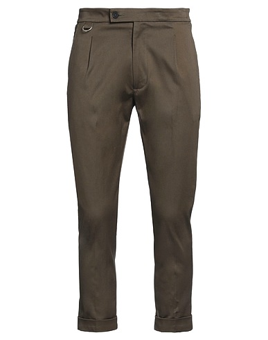 LOW BRAND Casual trouser Dark green 96% Cotton, 4% Elastane