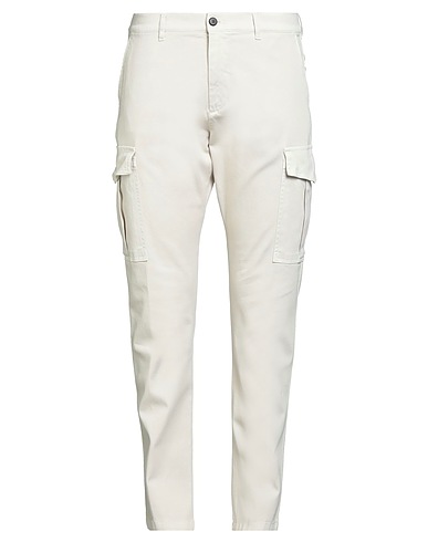 ELEVENTY Casual trouser Ivory 97% Cotton, 3% Elastane