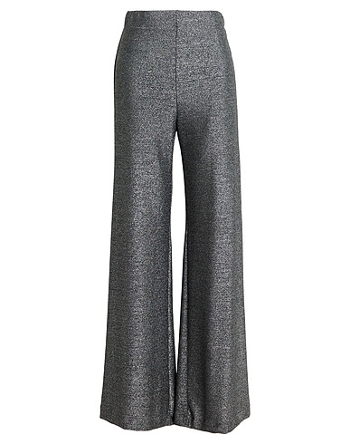 CALIBAN Casual pants Silver 74% Polyamide, 23% Metallized polyamide, 3% Elastane