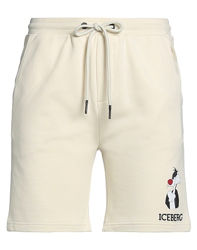 ICEBERG Shorts & Bermuda LOONEY TUNES Panna 100% Cotone