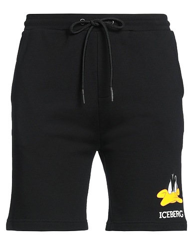 ICEBERG Shorts y Bermudas LOONEY TUNES Negro 100% Algodón