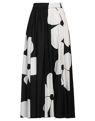 SOHO-T Midi skirt Black 98% Cotton, 2% Elastane