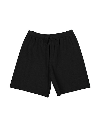 KONTATTO Shorts & Bermuda GIRL Black 70% Acrylic, 30% Wool