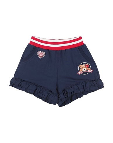 MONNALISA Shorts & Bermuda Navy blue 95% Cotton, 5% Elastane