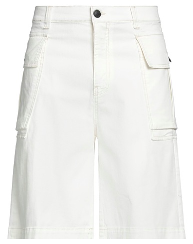 BALLANTYNE Denim shorts 97% Cotton, 3% Elastane