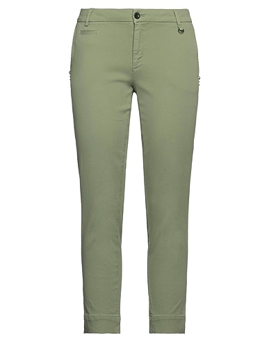 MASON'S Casual trouser Light green 68% Cotton, 30% Lyocell, 2% Elastane