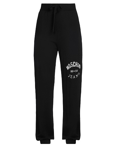 MOSCHINO JEANS Casual pants Black 100% Virgin Wool