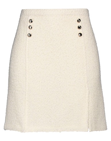 DIANA GALLESI Minirock Elfenbein 35% Baumwolle, 27% Wolle, 21% Polyester, 17% Acryl