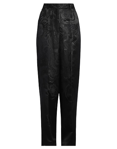 ETRO Casual trouser Black 46% Viscose, 27% Silk, 27% Polyamide