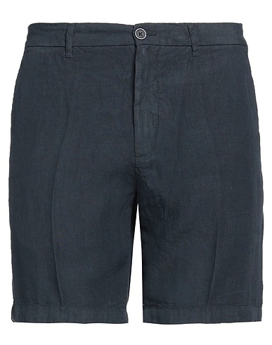 120% LINO Shorts & Bermuda Midnight blue 100% Linen