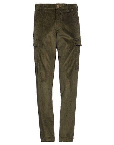 JACOB COHЁN Casual pants Military green 99% Cotton, 1% Elastane