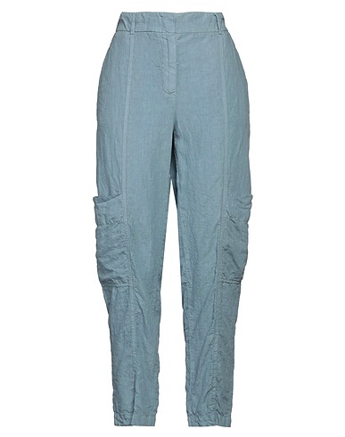 PESERICO Casual pants Light blue 100% Linen