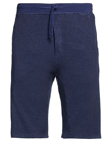 120% LINO Shorts & Bermuda Blue 60% Linen, 37% Cotton, 3% Elastane