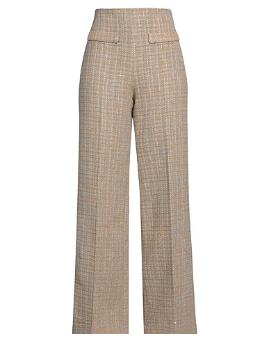 SANDRO Casual trouser Sand 45% Cotton, 27% Acrylic, 13% Polyester, 12% Polyamide, 3% Other Fibres