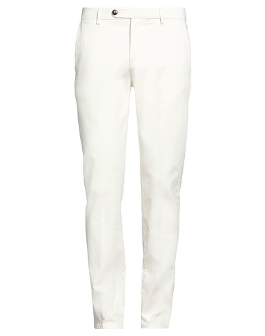 HERMAN & SONS Casual trouser Cream 98% Cotton, 2% Elastane