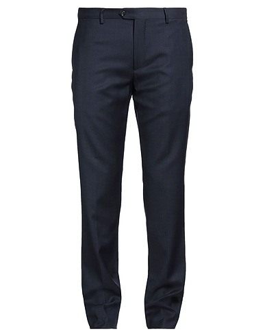 LARDINI Casual pants Midnight blue 100% Wool