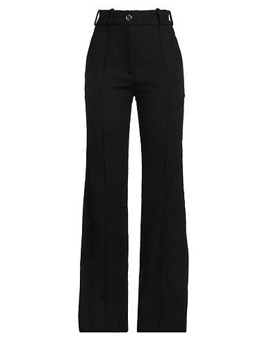PATOU Casual pants Black 53% Virgin Wool, 41% Cotton, 6% Polyamide