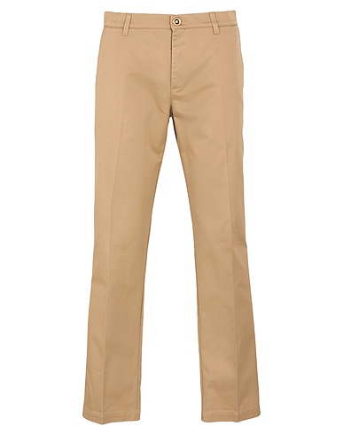 VERSACE Casual παντελόνι Καμηλό 100% Βαμβάκι, Δέρμα μοσχαριού