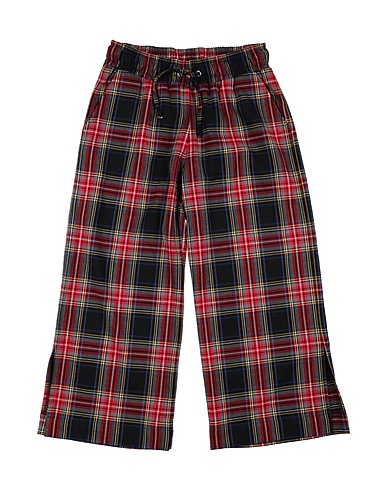 PICCOLA LUDO Casual pants Red 79% Polyester, 19% Viscose, 2% Elastane