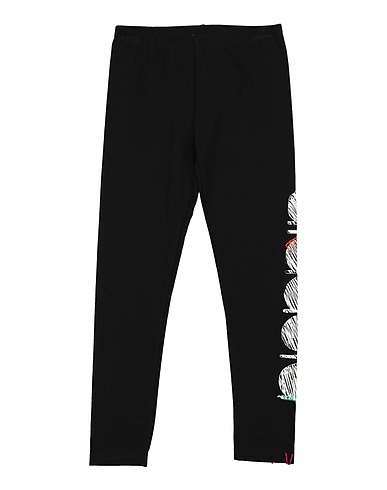 DIADORA Gym leggings Black 95% Cotton, 5% Elastane
