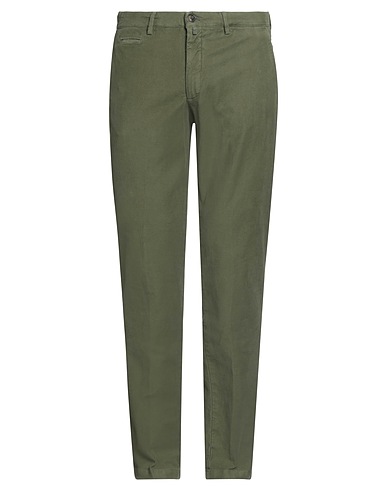 BRIGLIA 1949 Casual trouser Military green 97% Cotton, 3% Elastane