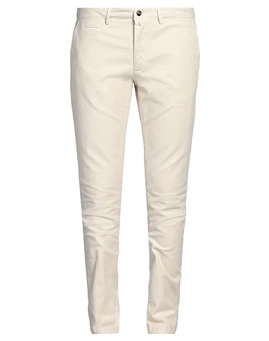 BRIGLIA 1949 Casual trouser Ivory 97% Cotton, 3% Elastane
