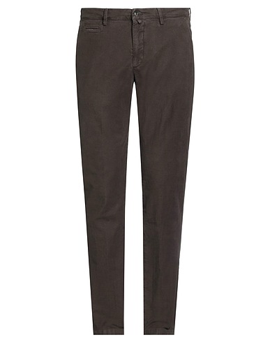 BRIGLIA 1949 Casual trouser Dark brown 97% Cotton, 3% Elastane