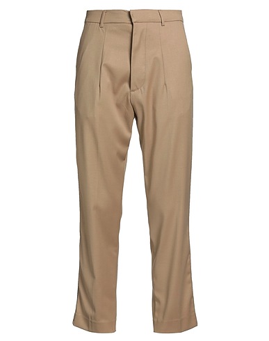 GAëLLE Paris Casual pants Beige 64% Polyester, 35% Viscose, 1% Elastane