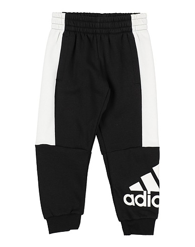 ADIDAS Casual trouser Black 70% Cotton, 30% Recycled polyester, Elastane