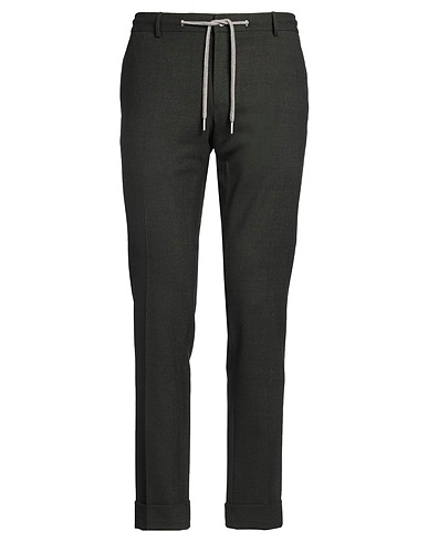 SANTANIELLO Hosen Dunkelgrün 58% Wolle, 38% Polyester, 4% Elastan
